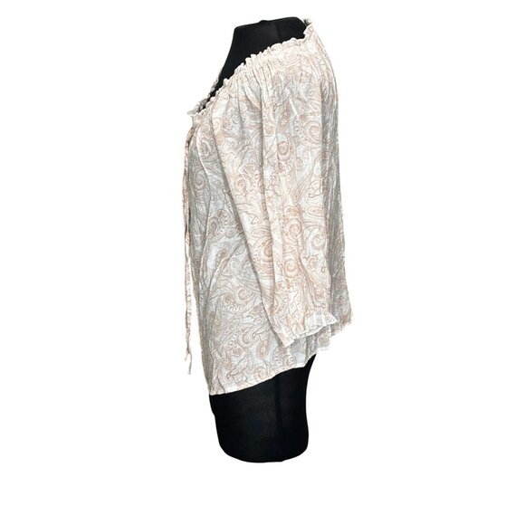 Unique Spectrum Womens Medium Paisley Blouse - - Picture 2 of 8